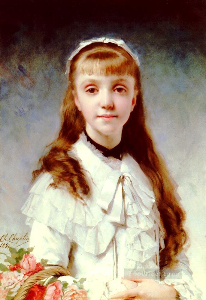 Sweet Innocence women Charles Joshua Chaplin Oil Paintings